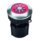GROTHE - Klingeltaster LED, Knopf rot/ Hülse Alu/EV1, (Typ PROTACT 101 LED)