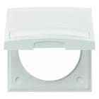 BERKER - INTEGRO Flow Rahmen 1fach mit Klappdeckel u. Beschriftungsfeld pw.