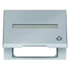 BERKER - K.5 Zw.Ring m.Klp.Deckel u.Beschr feld f.Zstk.50x50 u.Zentralpl.,Edelstahl