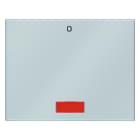 BERKER - K.5 Wippe mit roter Linse und Aufdruck 0, Edelstahl