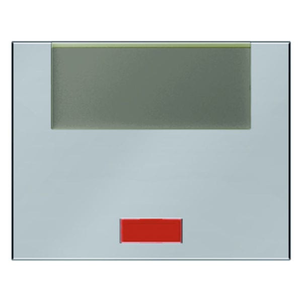 BERKER - K.5 Wippe mit Linsen und großem Beschriftungsfeld, Edelstahl
