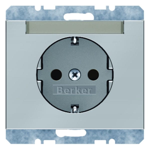 BERKER - K.5 SSD mit Beschriftungsfeld Edelstahl