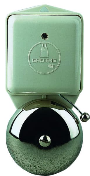 GROTHE - AP-Läutewerk weiß m.Flachschale 230V/0,08A 80dB/A,(Typ LTW3371A 230V AC)