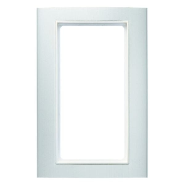 BERKER - KNX B.3 Rahmen mit großem Ausschnitt Alu silber/polarweiß matt