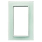 BERKER - KNX B.7 Rahmen mit großem Ausschnitt Glas polarweiß