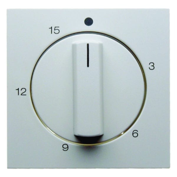 BERKER - S.1/B.x Zentralstück für 15 Min. Zeitschaltuhr polarweiß glänzend