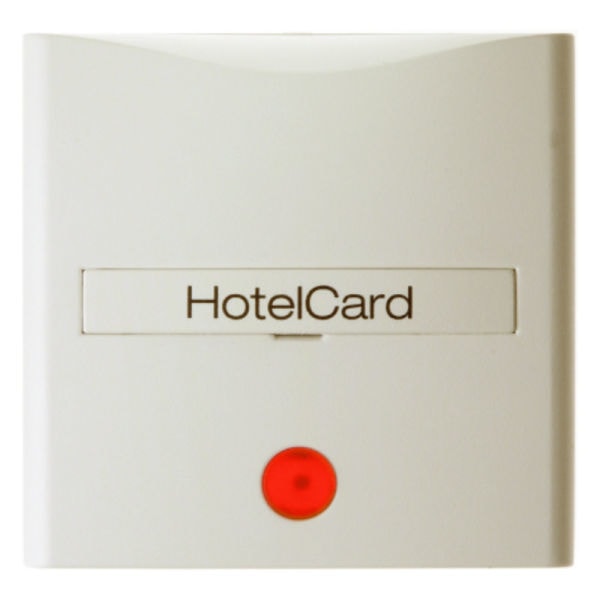 BERKER - S.1 Hotelcard-Schalter- Aufsatz mit Linse weiß glänzend