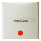 BERKER - S.1 Hotelcard-Schalter- Aufsatz mit Linse weiß glänzend