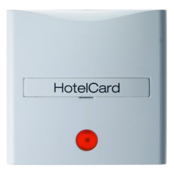 BERKER - S.1/B.x Hotelcard-Schalter- Aufsatz mit Linse polarweiß glänzend