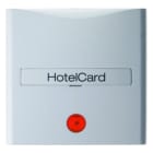 BERKER - S.1/B.x Hotelcard-Schalter- Aufsatz mit Linse polarweiß glänzend