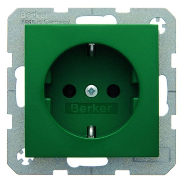 BERKER - S.1/B.x SSD mit Schraubklemmen grün glänzend
