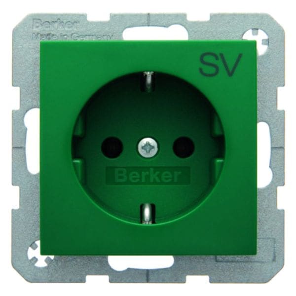 BERKER - S.1/B.x SSD mit Aufdruck SV grün glänzend