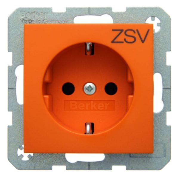 BERKER - S.1/B.x SSD mit Aufdruck ZSV orange glänzend