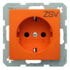 BERKER - S.1/B.x SSD mit Aufdruck ZSV orange glänzend
