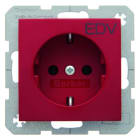 BERKER - S.1/B.x SSD mit Aufdruck EDV rot glänzend