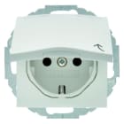 BERKER - S.1/B.x Klappdeckel-SSD mit erh. BS und verdrehbarem Topf polarweiß gl.