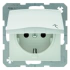 BERKER - S.1/B.x Klappdeckel-SSD polarweiß glänzend