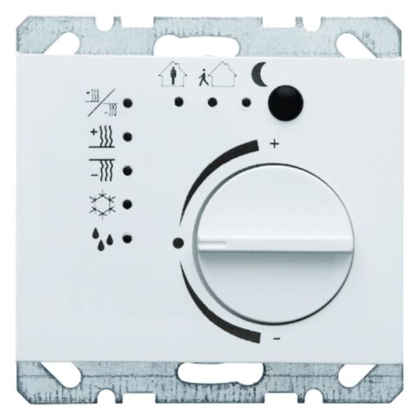 BERKER - KNX K.1 Raumtemperaturregler mit 4fach Tasterschnittstelle pw gl.