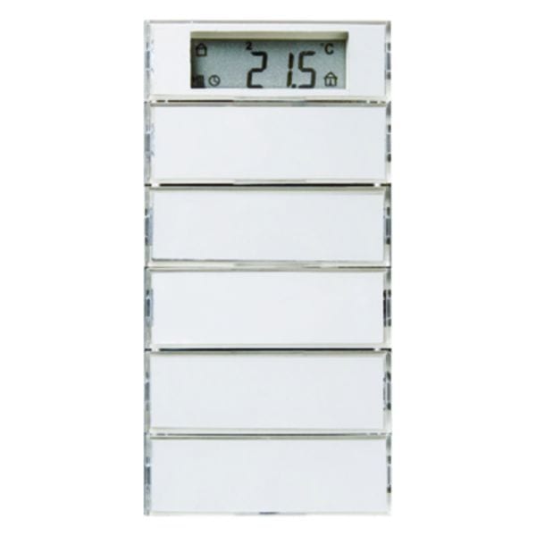 BERKER - KNX S.1/B.x Tastsensor 5fach mit RTR und Display weiß/polarweiß