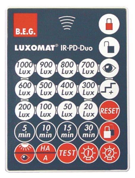 BEG - Infrarotfernbedienung zur bequemen Einstellung IR-PD-DUO
