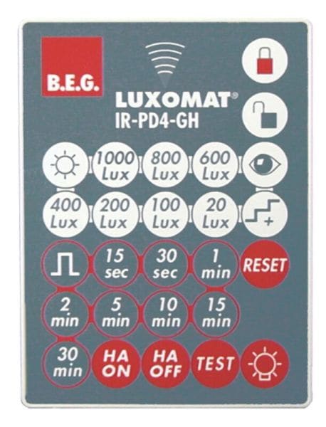 BEG - Infrarotfernbedienung zur bequemen Einstellung IR-PD4-GH