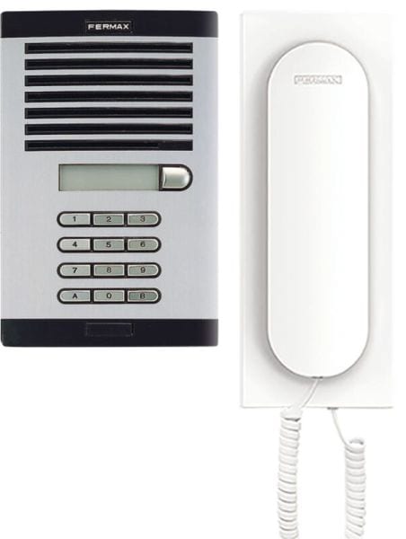 FERMAX - 4+N VEO 1TN Audio Set CLASSIC Türstation UP,Code, silber/chrom