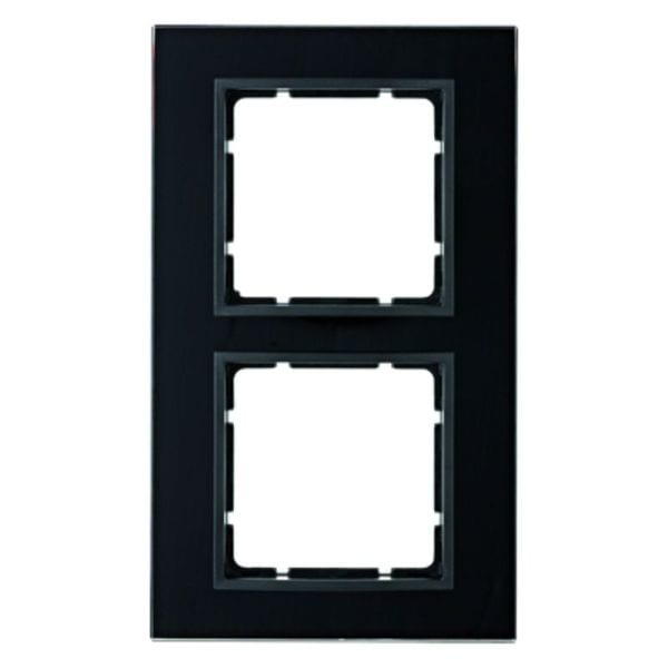 BERKER - B.7 Rahmen 2fach Glas schwarz