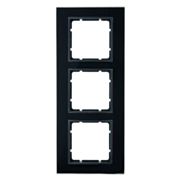 BERKER - B.7 Rahmen 3fach Glas schwarz