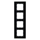 BERKER - B.7 Rahmen 4fach Glas schwarz