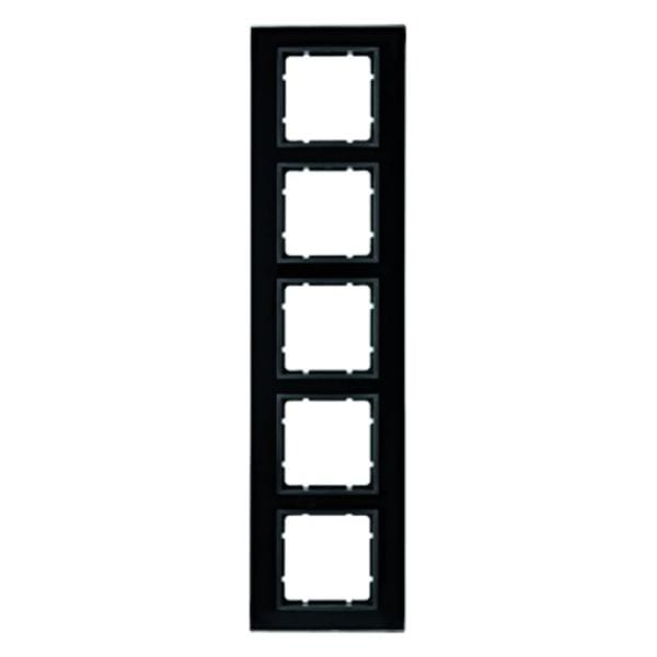 BERKER - B.7 Rahmen 5fach Glas schwarz