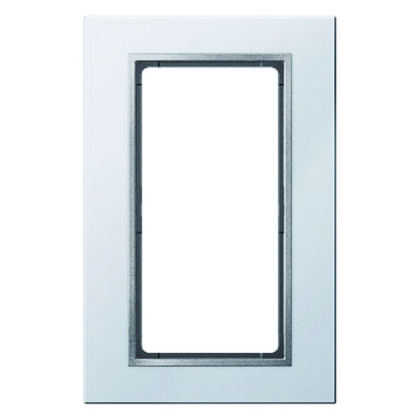 BERKER - KNX B.7 Rahmen mit großem Ausschnitt Glas alu