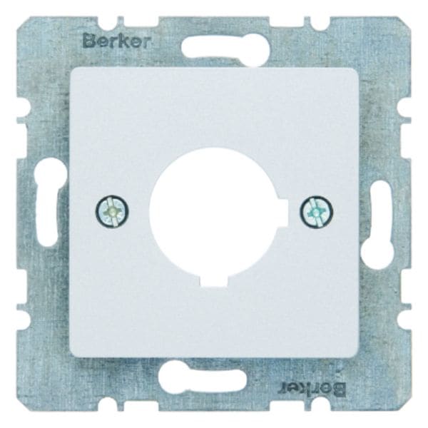 BERKER - S.1/B.x Zentralplatte f.Melde- u. Befehlsgerät 22,5 mm, alu matt