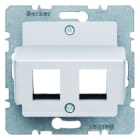 BERKER - S.1/B.x Zentralplatte für AMP Modular Jacks alu matt