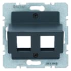 BERKER - S.1/B.x Zentralplatte für AMP Modular Jacks anthrazit matt