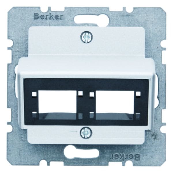 BERKER - S.1/B.x Zstk.f.1 od.2 Einzelmod- ule RJ45 Reichle De-Massari, alu matt