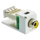 BERKER - Video-Cinchmodul polarweiß/gelb
