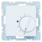 BERKER - S.1/B.x Raumtemperaturregler mit Zentralstück 230 V polarweiß matt