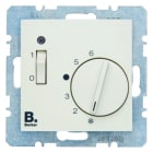 BERKER - S.1 Raumtemperaturregler mit Schalter/Öffner 230 V weiß glänzend