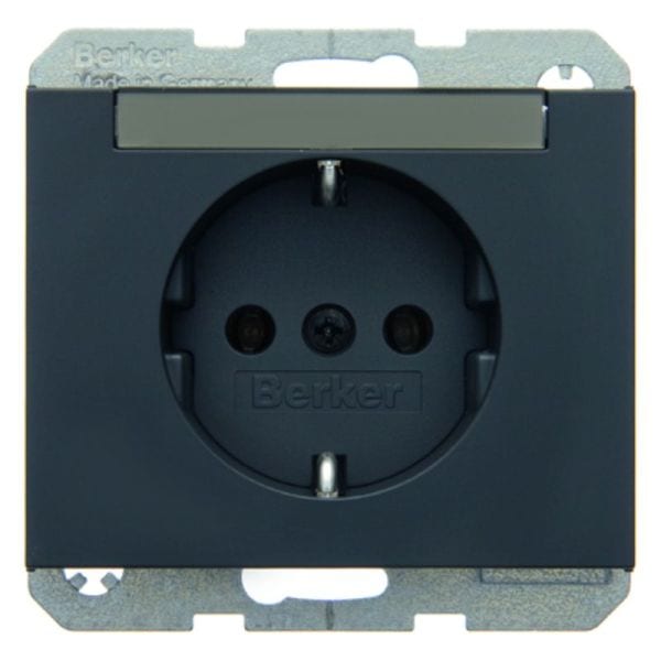 BERKER - K.1 SSD mit Beschriftungsfeld anthrazit matt