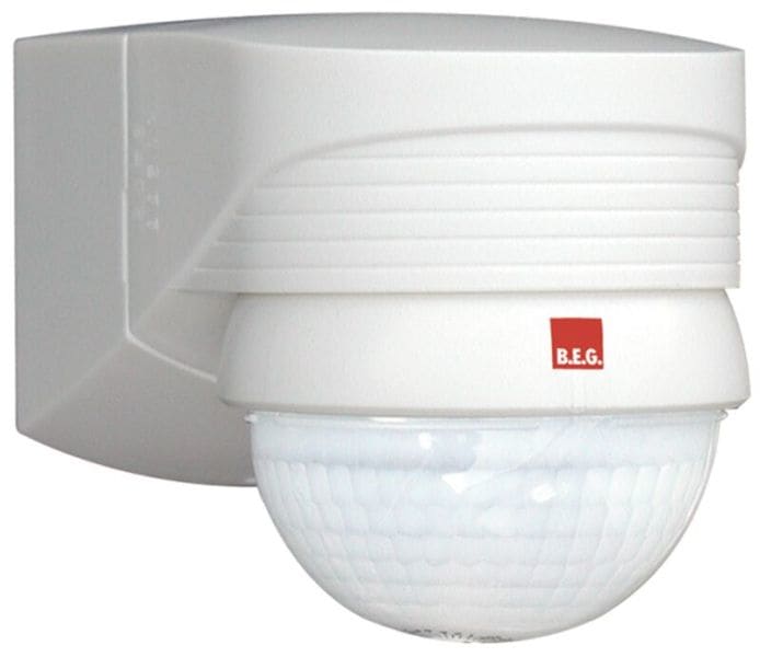 BEG - LC-Plus 280 Bewegungsmelder 280° Erfassungsbereich, verstellb.Kugelkopfoptik weiß