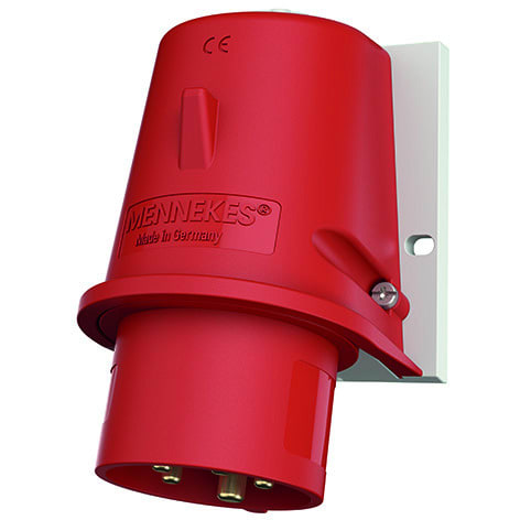 MENNEKES - CEE-Wandgerätestecker 16A 5p 400V 6h IP44