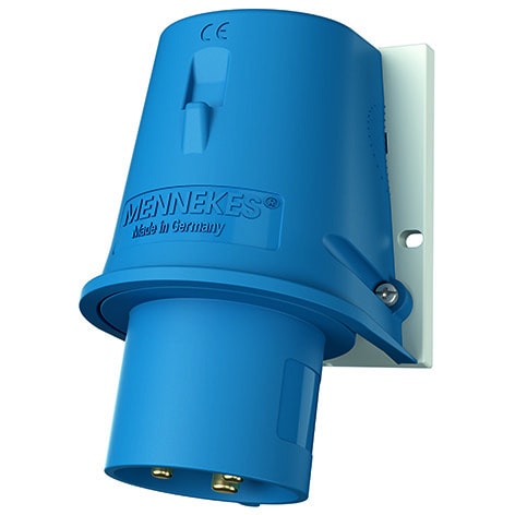 MENNEKES - CEE-Wandgerätestecker 32A 3p 230V 6h IP44 ohne Klappdeckel