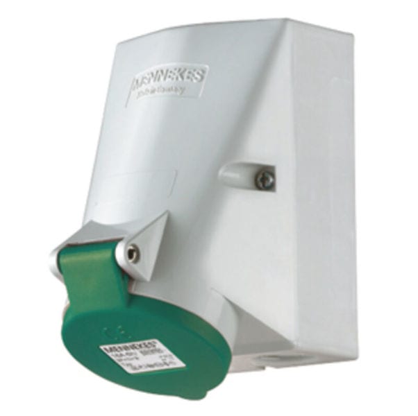 MENNEKES - CEE-Wandsteckdose TwinContact 16A 4p >50-500V 2h IP44 >300-500Hz