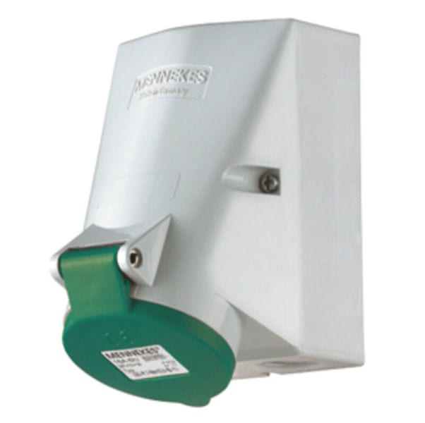 MENNEKES - CEE-Wandsteckdose TwinContact 16A 5p >50-500V 2h IP44 >300-500Hz