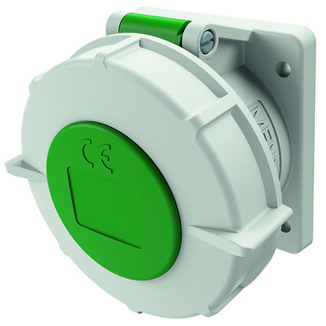 MENNEKES - CEE-Anbausteckdose TwinContact 32A 4p >50-500V 10h IP67 100-300Hz