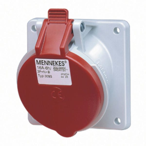 MENNEKES - Cee-Anbausteckdose Twincontact 16A 4P 400V 6H IP44