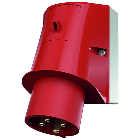 MENNEKES - CEE-Wandgerätestecker 16A 4p 400V 6h IP44 m.Phasenwender