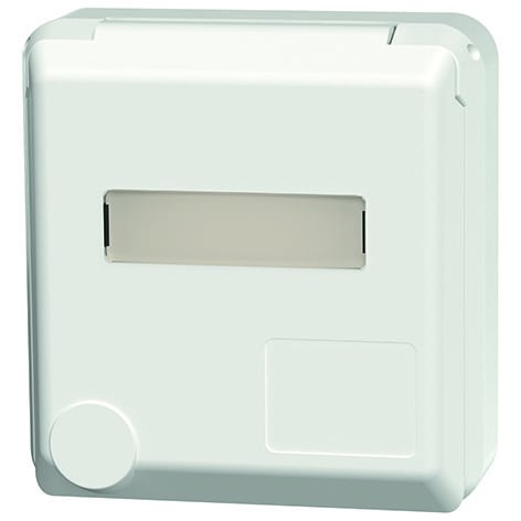 MENNEKES - CEE Anbausteckdose Cepex 32A 3p 230V 6h IP44 alpinweiß m. Beschr.