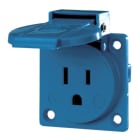 MENNEKES - Anbausteckdose Blau 15A 125V IP44 Nema-Norm f. Usa+Kanada
