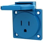 MENNEKES - Anbausteckdose Blau 15A 125V IP44 Nema-Norm f. Usa+Kanada